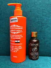 Pure Egyptian Magic Carrot Gold With Kojic Acid +L-Glutathione 300ML + Serum - Afro Body Glow